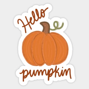 Hello Pumpkin Sticker